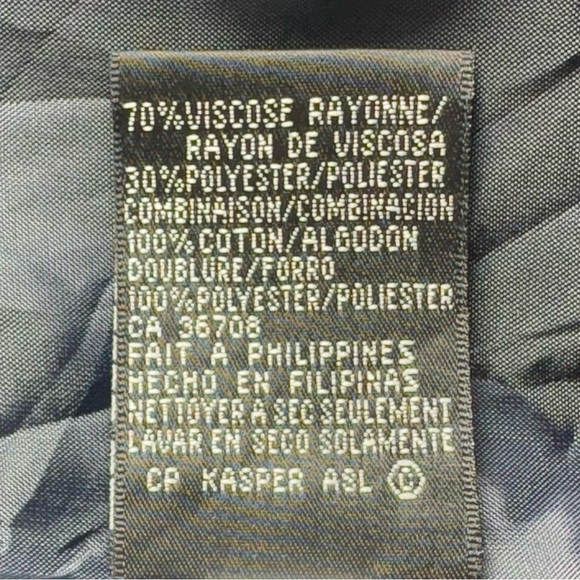 Kasper Navy Blue Women's Jacket/Blazer SZ 10 - Picture 5 of 5